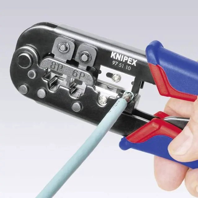 Alt view image 3 of 4 - Knipex 97 51 10 Crimping Pliers for Western plugs RJ 11/12