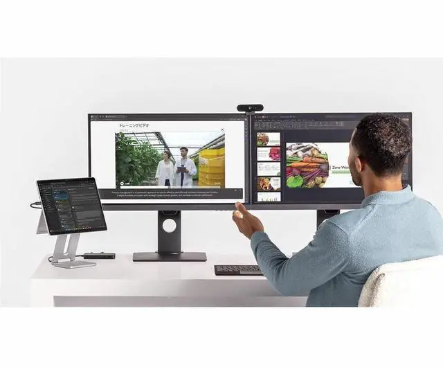 Alt view image 2 of 7 - Microsoft Surface USB4 Dock Gigabit Ethernet, USB C to 2xUSB-C/1xUSB-A/HDMI (65W Power Delivery) - Black