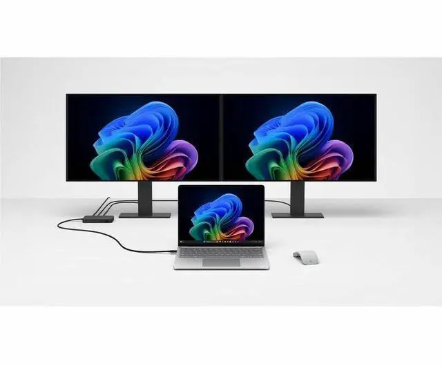 Alt view image 6 of 7 - Microsoft Surface USB4 Dock Gigabit Ethernet, USB C to 2xUSB-C/1xUSB-A/HDMI (65W Power Delivery) - Black
