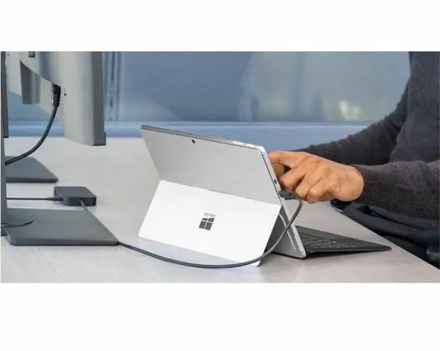 Alt view image 7 of 7 - Microsoft Surface USB4 Dock Gigabit Ethernet, USB C to 2xUSB-C/1xUSB-A/HDMI (65W Power Delivery) - Black