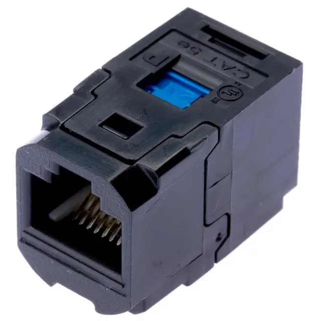 Alt view image 3 of 3 - Panduit CC5E88BL Category-5E 1-Port 8-Position 8-Wire Connector Universal Coupler Module, Black