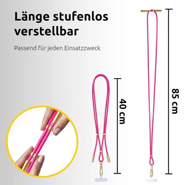 Alt view image 5 of 7 - Intenso USB-C Charging Cable 60W 480Mbps Nylon PD3.0 QC4.0-1.65m Adjustable Size Pink