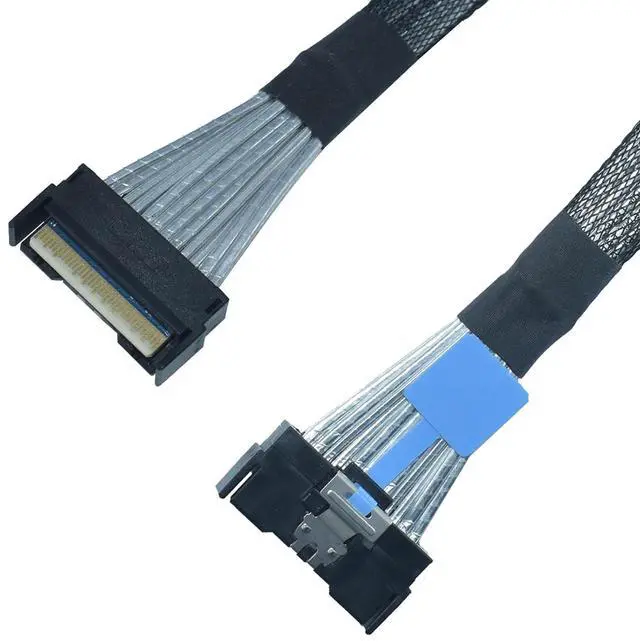 Main image of PCIe Gen6 MCIO x8 to MCIO 8i Cable, 1.6 feet (50 cm)