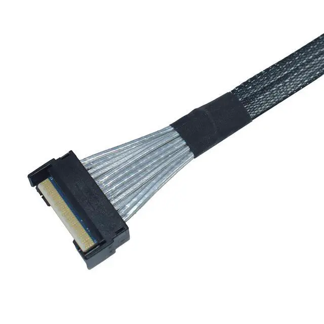Alt view image 3 of 6 - PCIe Gen6 MCIO x8 to MCIO 8i Cable, 1.6 feet (50 cm)