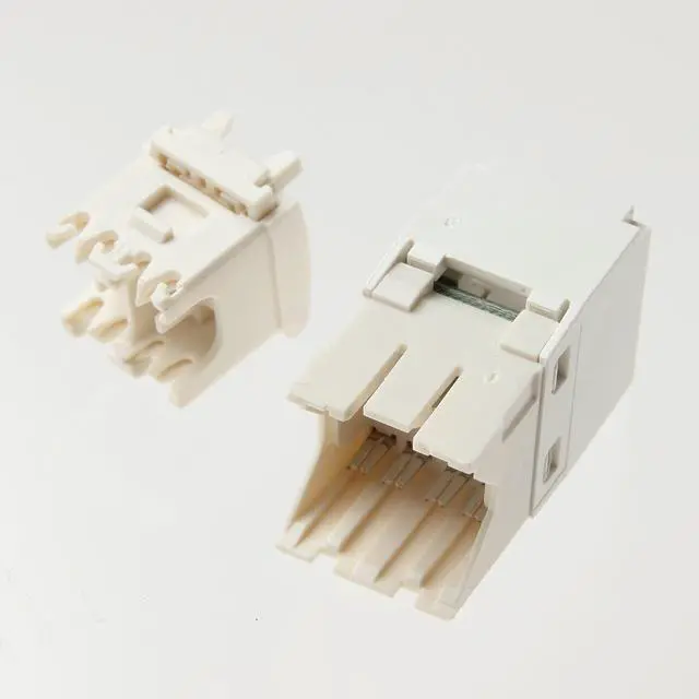 Alt view image 2 of 5 - Panduit CJ6X88TGVL Mini-Com UTP RJ45 Cat6a TG Jack Module, Violet