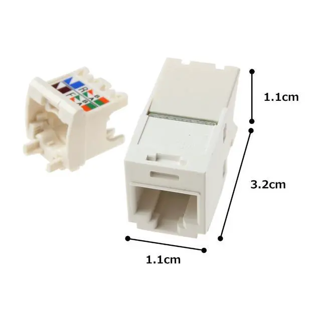 Alt view image 4 of 5 - Panduit CJ6X88TGVL Mini-Com UTP RJ45 Cat6a TG Jack Module, Violet