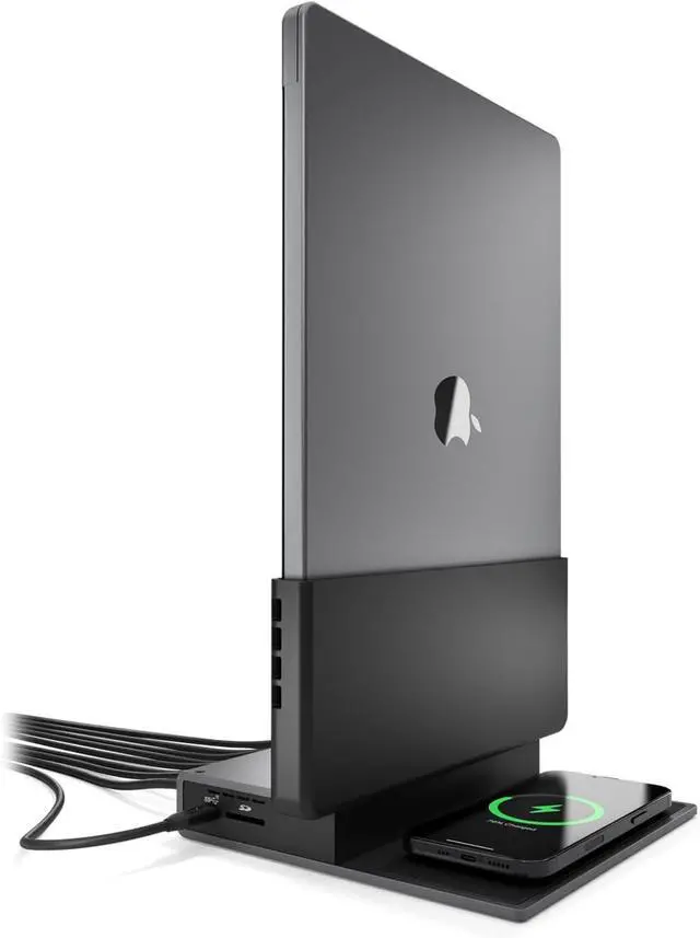 Main image of Brydge ProDock Duo TB4 MacBook Docking Station, Dual Monitor 4K 60Hz | Vertical Thunderbolt 4 Dock for MacBook Pro 14/16 & Air 13/15 (M1-M5) | 12 Ports, 96W, MagSafe | Pro 14-inch Sleeve