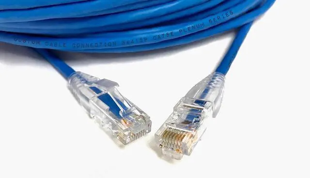 Alt view image 3 of 3 - 150ft Blue Cat5e Plenum Rated Patch Cable