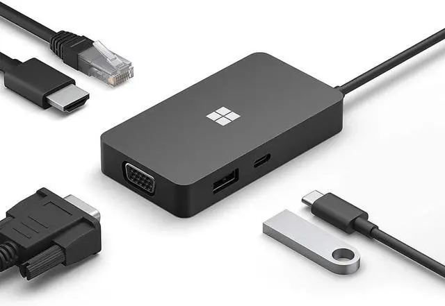 Alt view image 2 of 5 - Microsoft Surface USB-C Travel Hub for Business