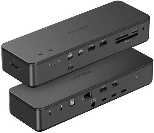 Main image of Kensington EQ Pro Thunderbolt 5 Dock Designed for MacBook, Optimized for M-Series Pro/Max Models, 140W PD, 80Gbps Data Transfer, Built-in and Lockable PCle M.2 SSD Slot for Quick Storage K33612NA