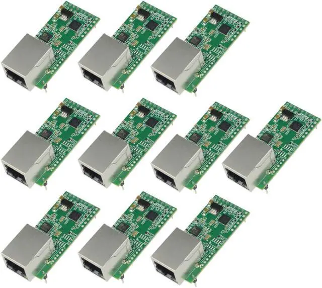 Main image of JMT Tiny Serial Ethernet Converter USR-TCP232-T2 Module Serial UART TTL to Ethernet TCPIP Module Support DHCP and DNS Upgraded (10pcs)