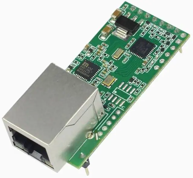 Alt view image 2 of 7 - JMT Tiny Serial Ethernet Converter USR-TCP232-T2 Module Serial UART TTL to Ethernet TCPIP Module Support DHCP and DNS Upgraded (10pcs)