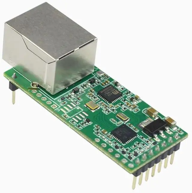 Alt view image 3 of 7 - JMT Tiny Serial Ethernet Converter USR-TCP232-T2 Module Serial UART TTL to Ethernet TCPIP Module Support DHCP and DNS Upgraded (10pcs)
