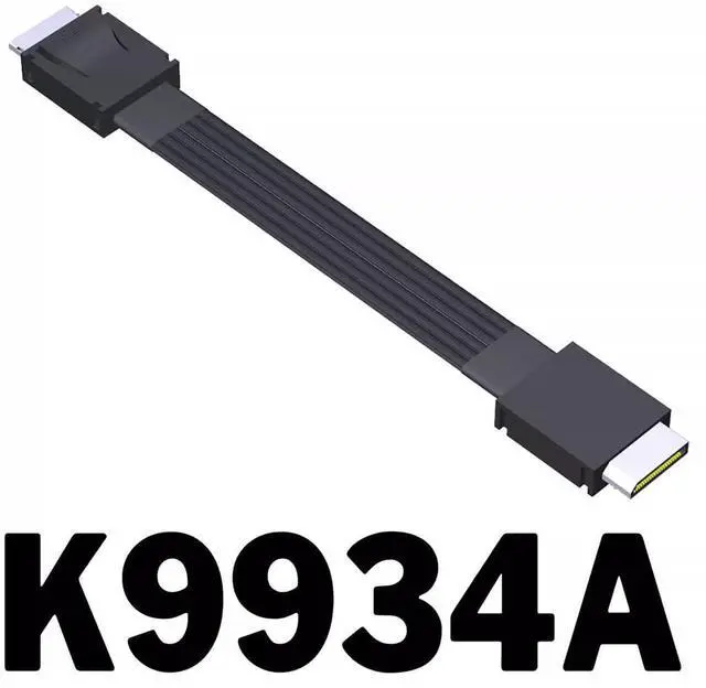 Alt view image 2 of 5 - JMT ADT-K9934A OCuLink SFF-8611 Male-to-Male Cable 64Gbps High-Speed Interface (50CM)