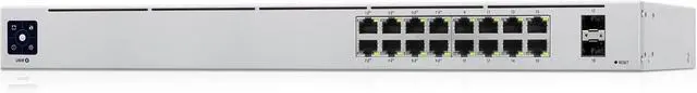 Alt view image 3 of 6 - Ubiquiti USW-16-POE Layer 2 PoE Switch with 8 PoE+ Ports and 2 1G SFP Ports