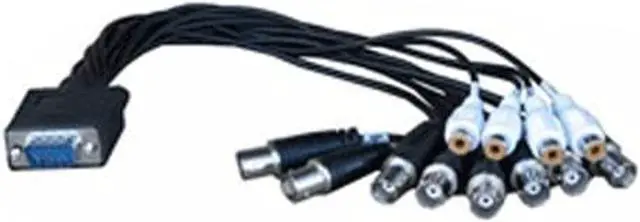 Main image of VideoSecu Pair of VGA 15Pin Male to 8 BNC Female Connector DVR Card Cable Plug 1JX