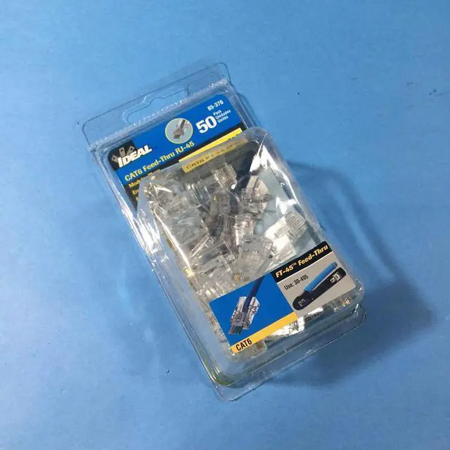 Main image of Modular Plug, Category 6 Cable, Clear, PK50