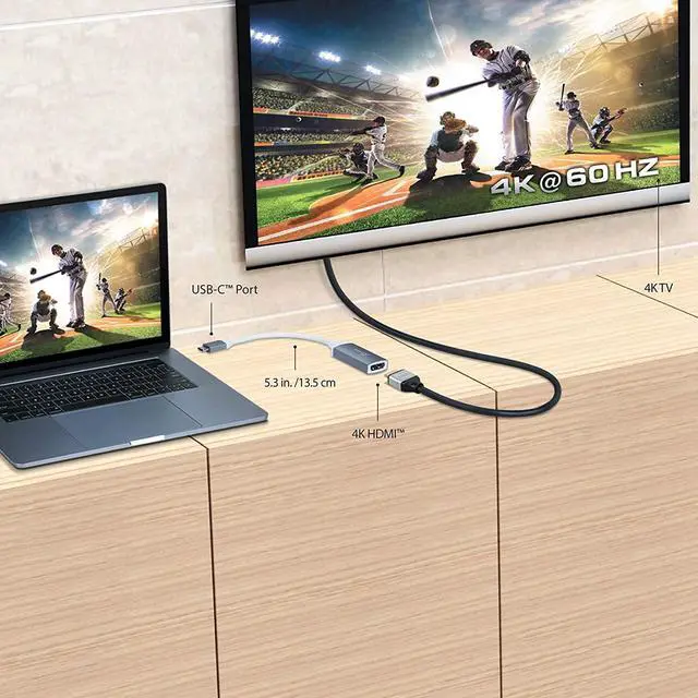 Alt view image 2 of 5 - J5Create JCA153G USB-C to 4K HDMI Adapter