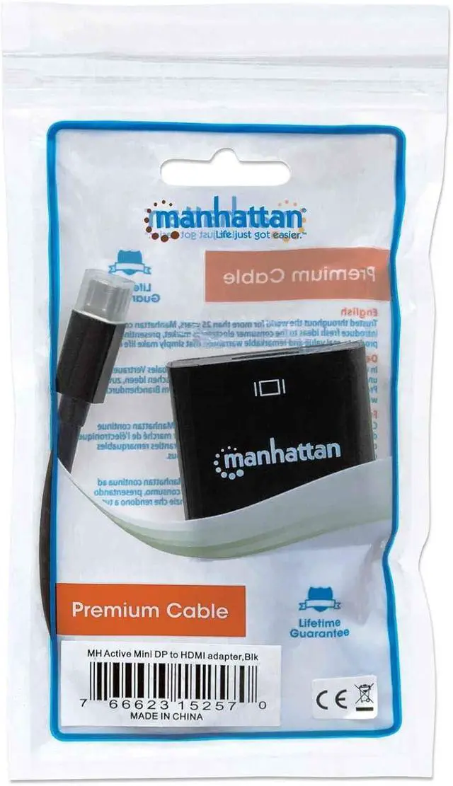 Alt view image 6 of 6 - MANHATTAN Active Mini-DisplayPort-HDMI Adapter (152570)