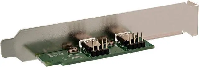 Alt view image 2 of 4 - Inline USB 2.0 Slot Bracket 2X Type C Female to Internal Motherboard Connection (0.5 m)