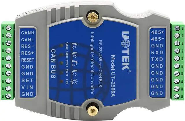 Alt view image 4 of 7 - RS232 RS485 to CAN Bus Converter, Industrial Grade RS-232 RS-485 to CAN Bus Adapter with ESD Protection Supports CAN 2.0 Protocol