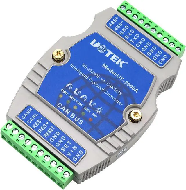 Alt view image 3 of 7 - RS232 RS485 to CAN Bus Converter, Industrial Grade RS-232 RS-485 to CAN Bus Adapter with ESD Protection Supports CAN 2.0 Protocol