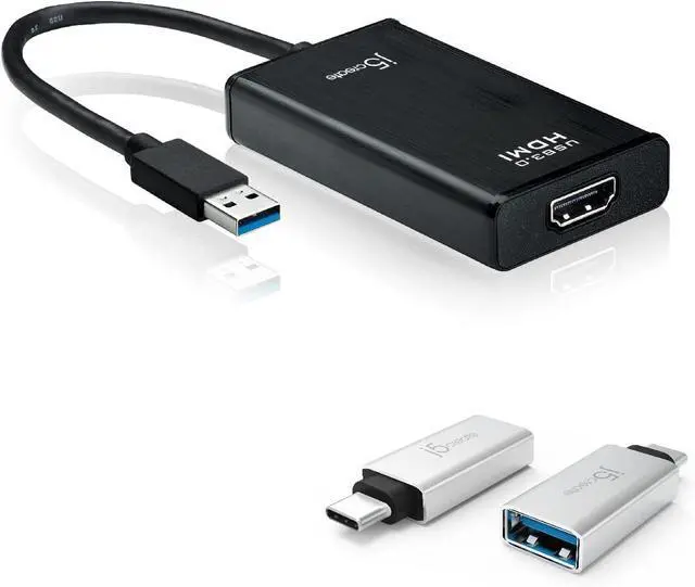 Main image of j5create USB Type-A 3.0 to HDMI Display Adapter + USB C to USB Type-A Adapter (JUA350 + JUCX15X2)