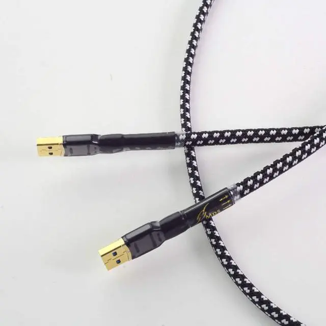 Alt view image 5 of 5 - HiFi MPS HD-770 HiFi 99.9997% OCC 24K 10u Gold Plated Plug USB2.0 3.0 Connector Audio Cable DAC PC Audio Data Cable (A3.0 to B2.0, 1.5m)