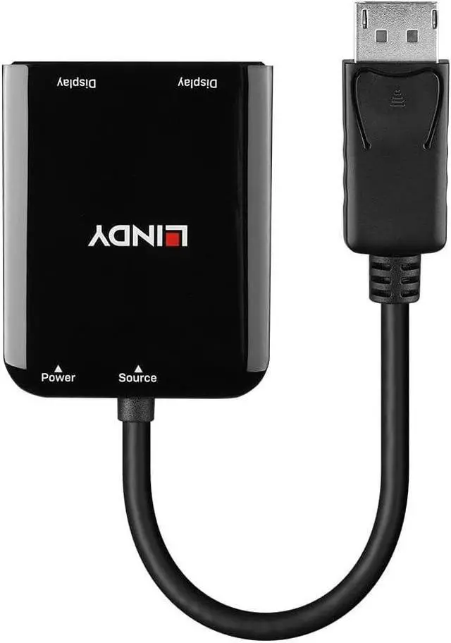 Alt view image 2 of 3 - LINDY DisplayPort to 2 Port HDMI MST Hub