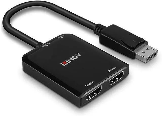 Alt view image 3 of 3 - LINDY DisplayPort to 2 Port HDMI MST Hub