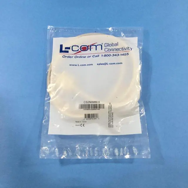 Main image of CS2N9MM-5 Premium Molded D-Sub Cable, DB9 Male/Male, 5.0 ft