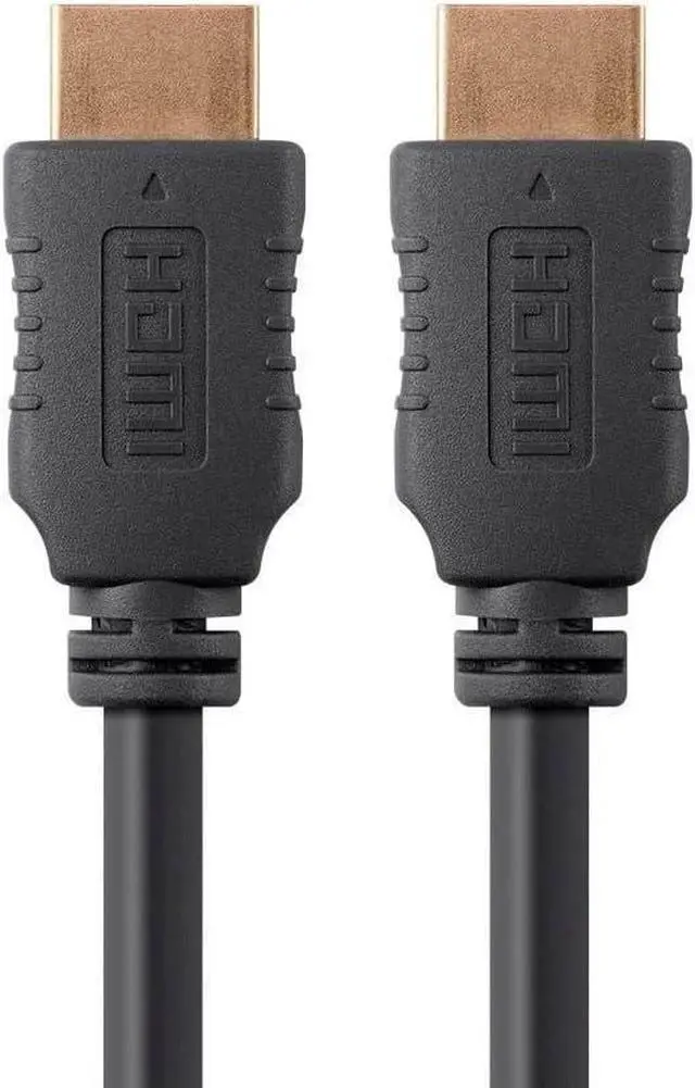Main image of Monoprice 4K High Speed HDMI Cable - HDMI 2.0, 4K@60Hz, HDR, HDR10, Dolby Vision, 18Gbps, YUV 4:4:4, 28AWG, with Ferrite Cores, 5 Feet, Black - 5 Pack