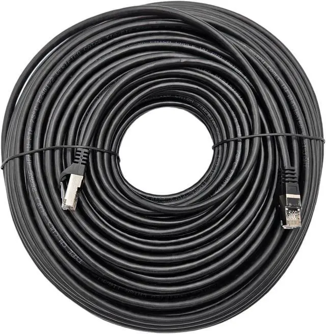 Alt view image 3 of 4 - Micro Connectors 200 Feet CAT6A Industrial Outdoor-Rated Shielded Ethernet (26 AWG) Cable-Black (E09-200B-OUT)