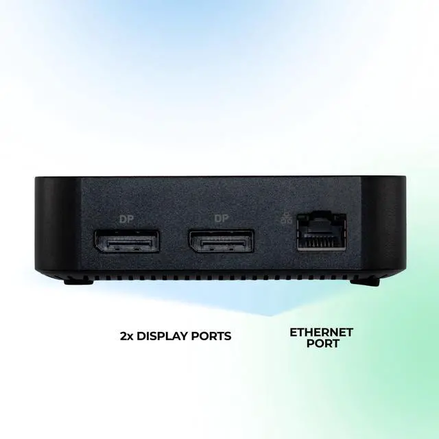 Alt view image 5 of 6 - Universal USB-C Mini Dock by Dynabook - Dual DisplayPort, Ethernet, USB-C Hub, 5 USB Ports, Compact Laptop Docking Station for USB-C Computers, Laptops, Tablets & More