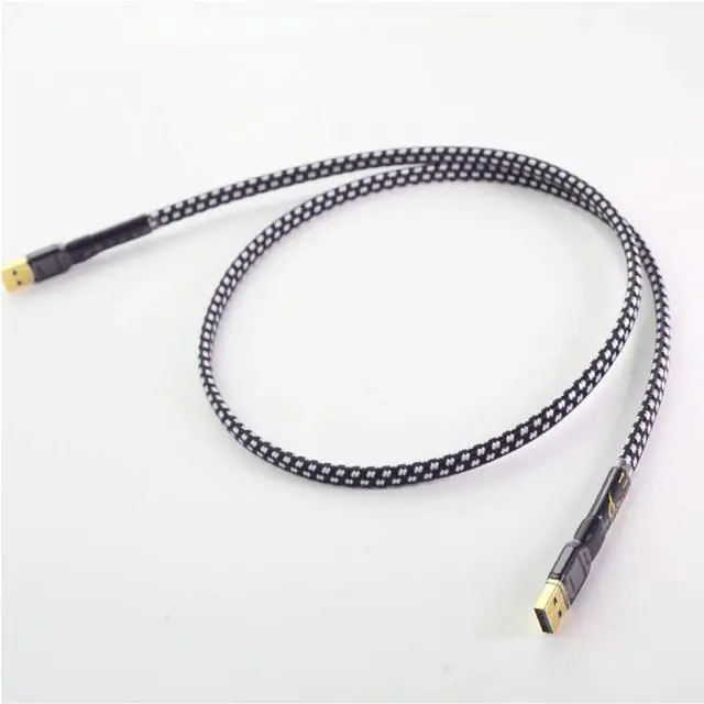 Alt view image 2 of 5 - HiFi MPS HD-770 HiFi 99.9997% OCC 24K 10u Gold Plated Plug USB2.0 3.0 Connector Audio Cable DAC PC Audio Data Cable (A3.0 to B2.0, 1.5m)