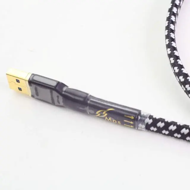 Alt view image 3 of 5 - HiFi MPS HD-770 HiFi 99.9997% OCC 24K 10u Gold Plated Plug USB2.0 3.0 Connector Audio Cable DAC PC Audio Data Cable (A3.0 to B2.0, 1.5m)