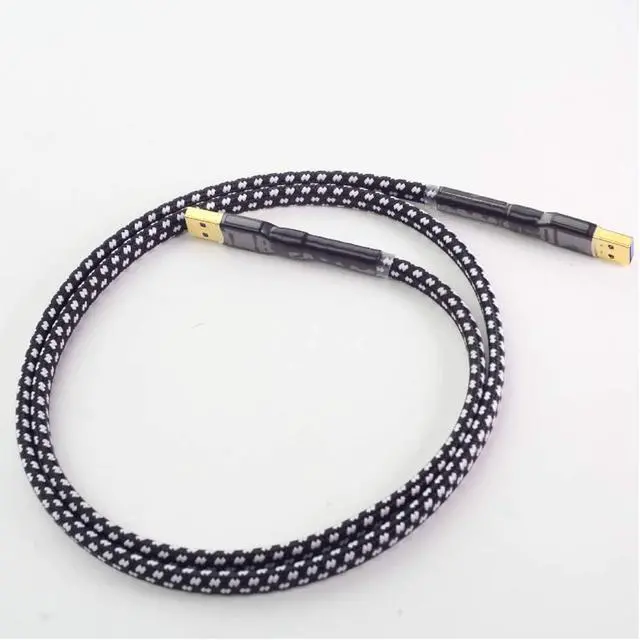 Alt view image 4 of 5 - HiFi MPS HD-770 HiFi 99.9997% OCC 24K 10u Gold Plated Plug USB2.0 3.0 Connector Audio Cable DAC PC Audio Data Cable (A3.0 to B2.0, 1.5m)