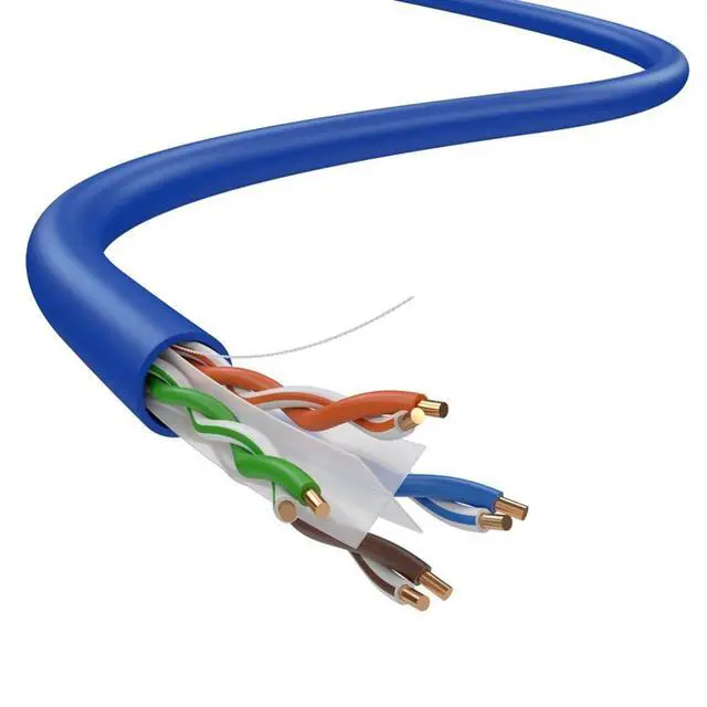 Alt view image 2 of 7 - Dripstone CAT6 Ethernet Cable 1000ft Bulk Network LAN Wire 23AWG Solid CCA UTP 550MHz High-Speed Internet Cable Streaming, Office, Home Use, Pull Box, CAT 6 Bulk, Stable Connectivity - Dark Blue