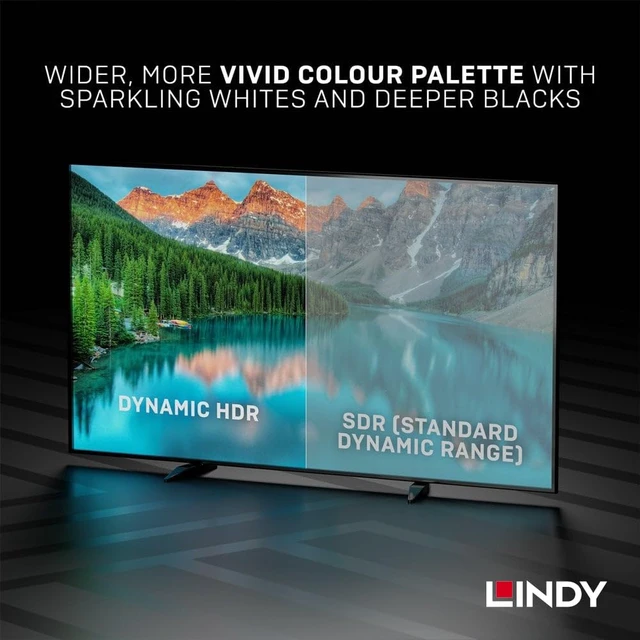 Alt view image 6 of 7 - Lindy Anthra LINE HDMI 2.1 (Type A) Cable Male/Male, 3.3 ft (1 m) (Model Number: 36952)