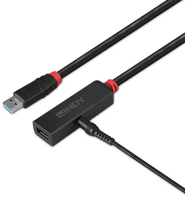 Alt view image 2 of 3 - LINDY 43400 3m Slim USB 3.0 Active Extension