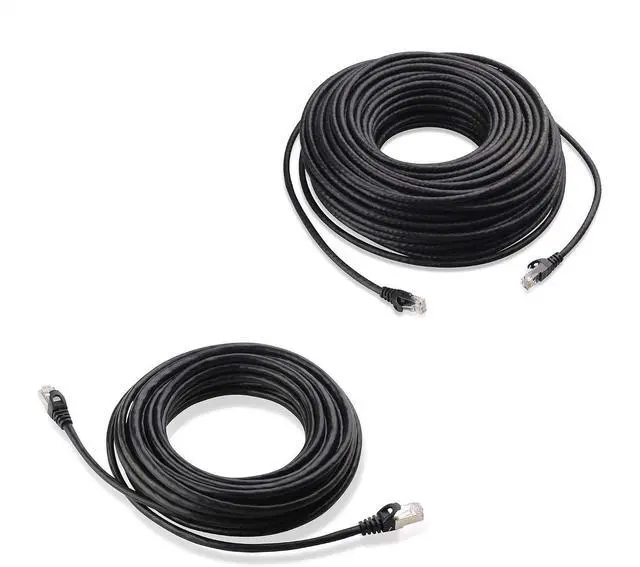 Main image of Cable Matters 125-Foot Snagless Long Cat6 Ethernet Cable (Cat6 Cable, Cat 6 Cable) in Black & 25-Foot Snagless Cat 6a, Cat6a (SSTP, SFTP) Shielded Ethernet Cable