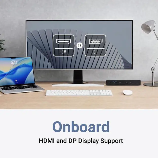 Alt view image 4 of 7 - Sonnet Echo 21 Thunderbolt 5 SuperDock Thunderbolt 5 Dock with M.2 NVMe SSD Slot, 10Gb Ethernet, 3 Thunderbolt 5 Ports, HDMI, DisplayPort, 9 USB 10Gbps, 140W Charging, SD Card Reader, Mac, Windows