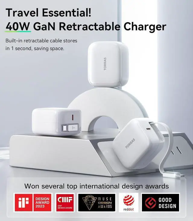 Alt view image 3 of 7 - 40W USB C Charger Block & USB C Cable 6ft