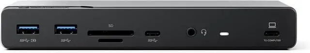 Alt view image 4 of 7 - ALOGIC DV4 14-in-1 USB-C Docking Station with 85W PD, Quad Display Support (3 HDMI + DP), USB-C & USB-A Ports, Ethernet, SD/microSD Reader & Audio Jack for Windows & macOS.