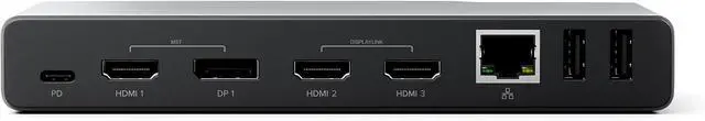 Alt view image 5 of 7 - ALOGIC DV4 14-in-1 USB-C Docking Station with 85W PD, Quad Display Support (3 HDMI + DP), USB-C & USB-A Ports, Ethernet, SD/microSD Reader & Audio Jack for Windows & macOS.