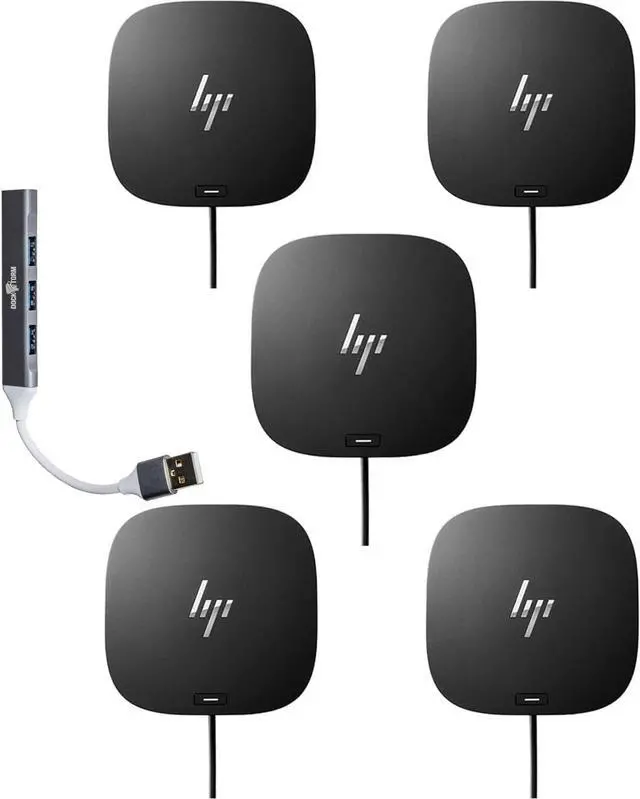 Main image of HP USB-C Dock G5-11-in-1 Adapter for Both USB-C and Thunderbolt-Enabled Laptops, PCs, Notebooks - Single Cable for Charging, Networking, or Data Transfers Bundle with Dockztorm Hub 5-Pack
