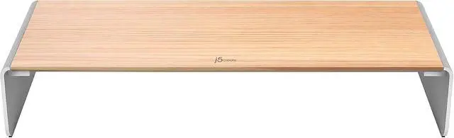 Alt view image 2 of 7 - J5 Create Wooden Screen Stand with Docking Station