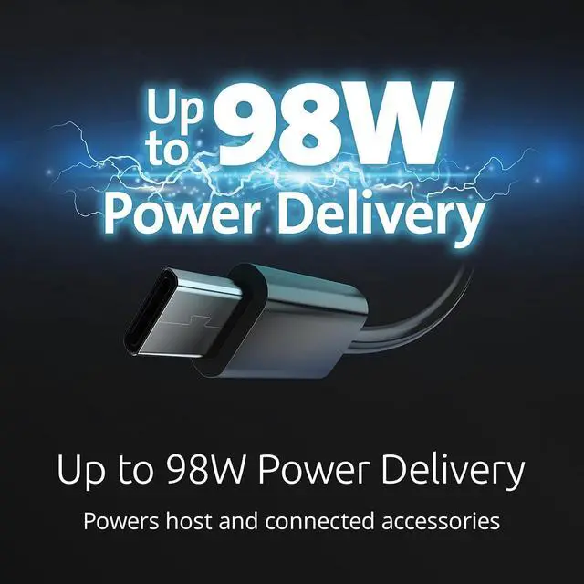 Alt view image 6 of 7 - Kensington AD4010T4 Thunderbolt 4, USB4 Docking Station, Quad 4K Display, Up to 100W Power, 2 x HDMI, 2 x DP, 2.5Gbps Ethernet, SD Card Reader, Compatible with Windows and macOS (K32852EU)