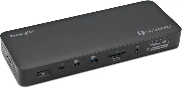 Alt view image 7 of 7 - Kensington SD5920T EQ Thunderbolt 4 Quad 4K Hybrid Base with DisplayLink Technology, SD and Micro SD Card Readers, 100W Power Charging, Ethernet and USB-A and USB-C 3.2 Ports (K35234EU)