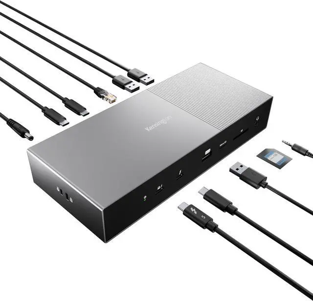 Main image of Kensington SD5000T5 EQ Thunderbolt 5 Docking Station, Triple Monitor 8K/4K, for Windows & Macbooks, 140W Power, 3 x Thunderbolt 5 Ports, Ethernet & USB-A 3.2 Gen2 Ports (K35201EU)